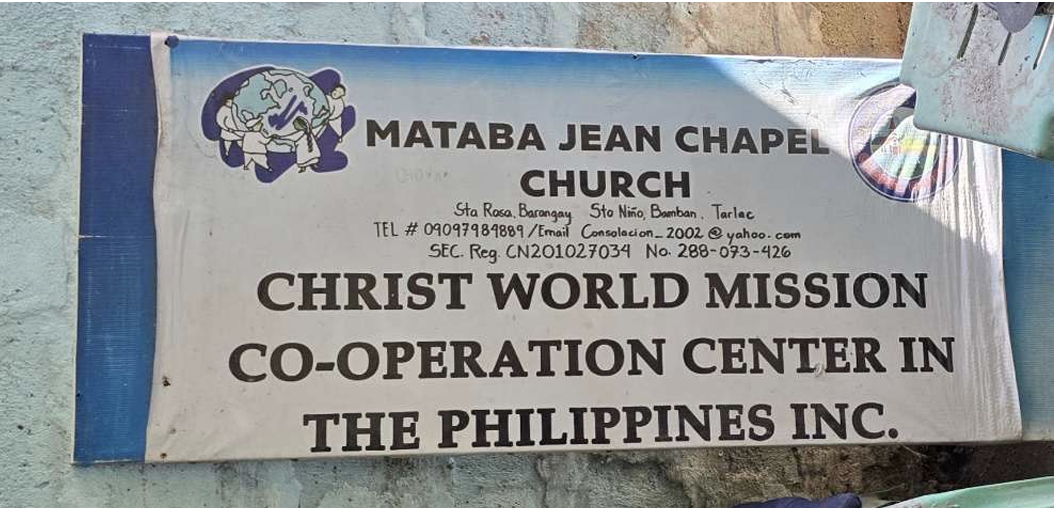 Jean Chapel church sign