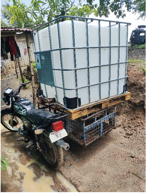 Water tank delivered to Keith Chapel